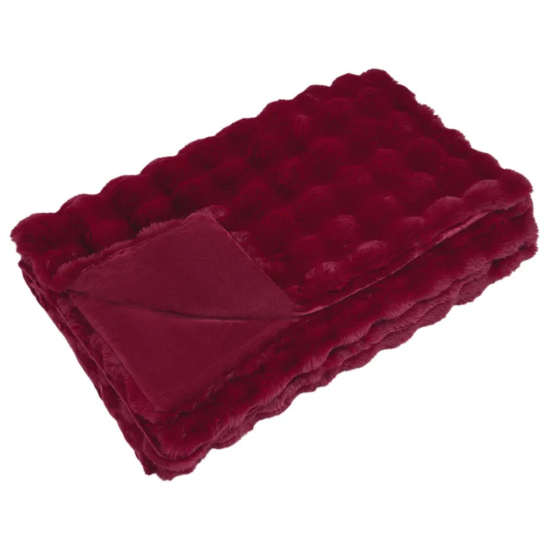 Neslystanti antklodė iš dirbtinio triušio kailio Olite 4 pcs
