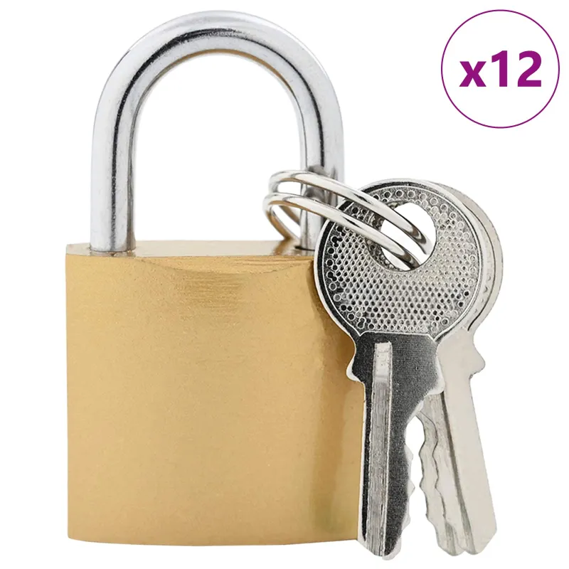 U spyna su raktai 12 pcs Žalvaris Geležis