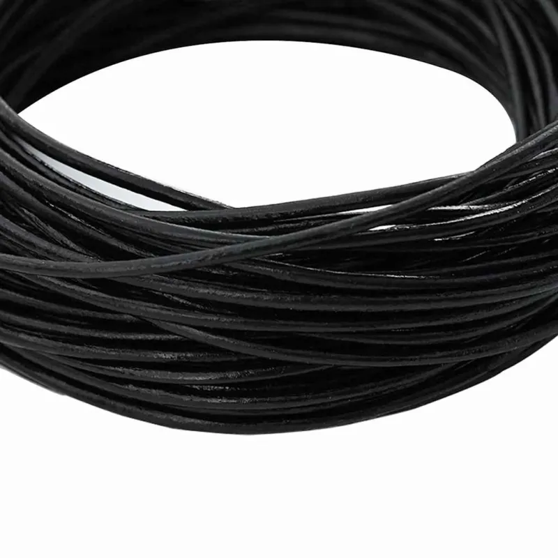 Odinė gija Juoda Ø1,5 mm x 10 m Oda