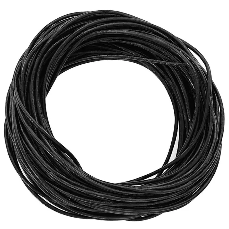 Odinė gija Juoda Ø2 mm x 10 m Oda