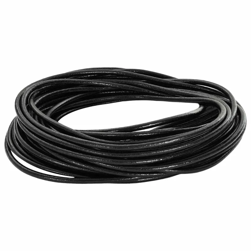 Odinė gija Juoda Ø3 mm x 10 m Oda