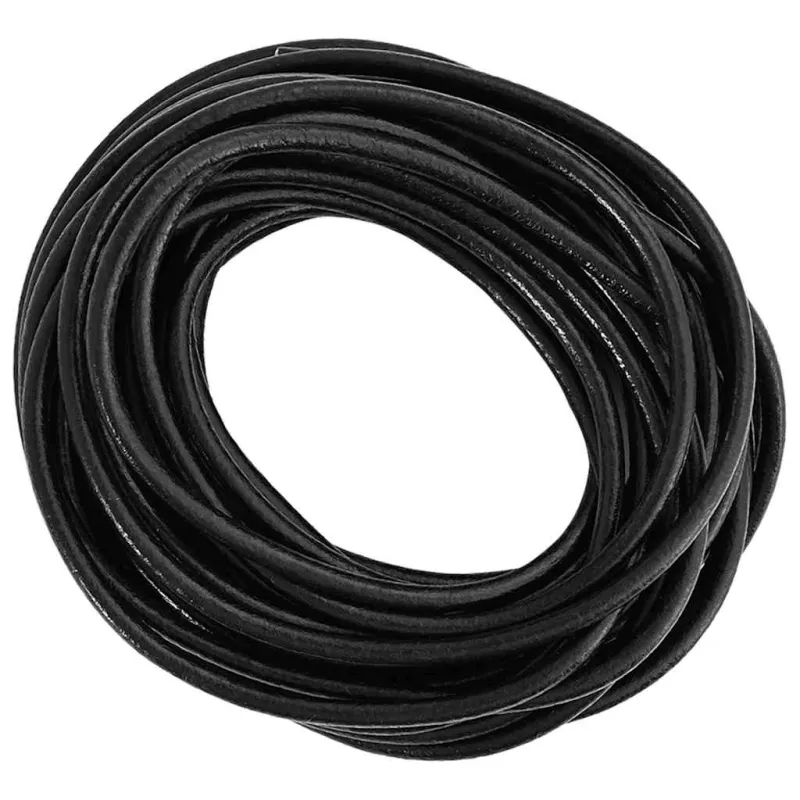 Odinė gija Juoda Ø5 mm x 50 m Oda