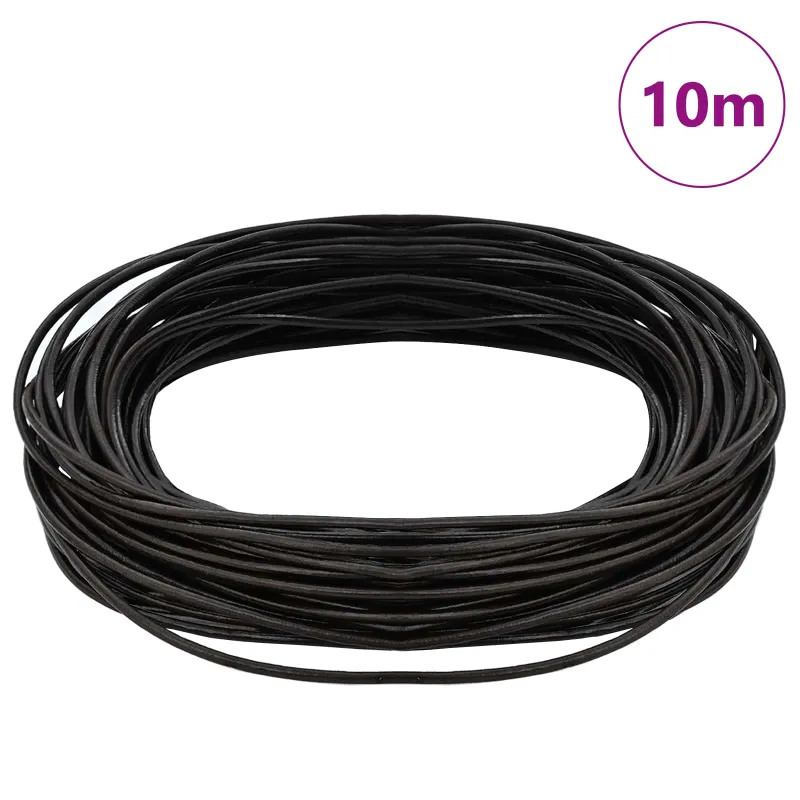 Odinė gija Tamsiai rudas Ø1 mm x 10 m Oda