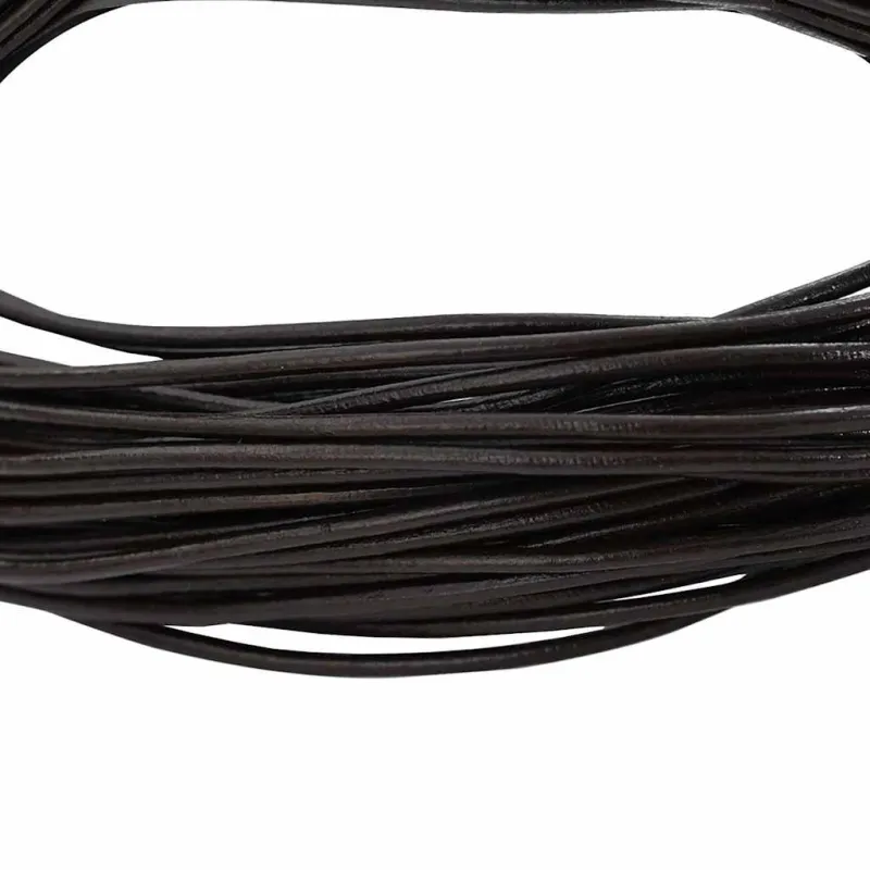 Odinė gija Tamsiai rudas Ø1 mm x 10 m Oda