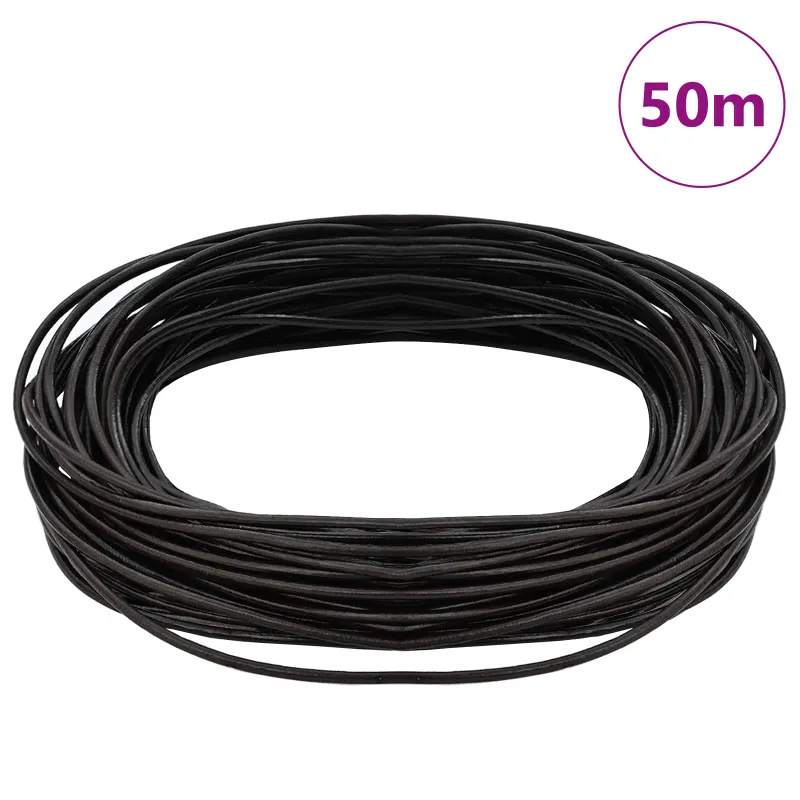 Odinė gija Tamsiai rudas Ø1 mm x 50 m Oda