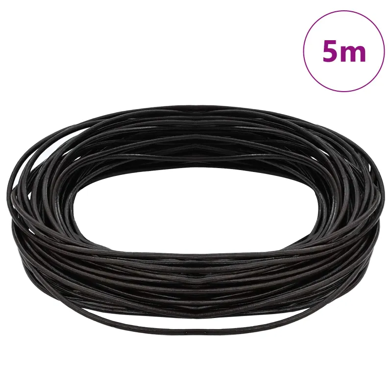 Odinė gija Tamsiai rudas Ø1,5 mm x 5 m Oda