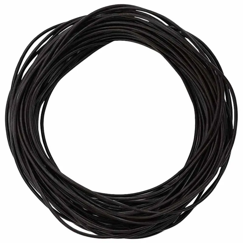 Odinė gija Tamsiai rudas Ø1,5 mm x 10 m Oda