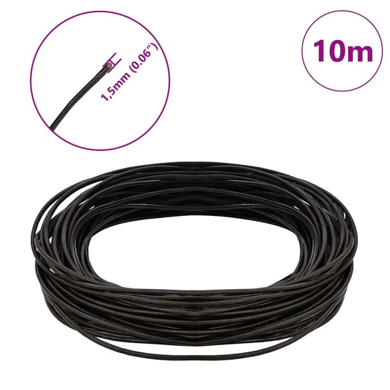 Odinė gija Tamsiai rudas Ø1,5 mm x 10 m Oda