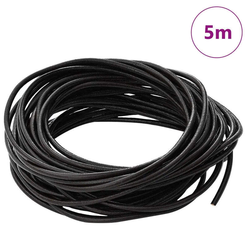 Odinė gija Tamsiai rudas Ø2,5 mm x 5 m Oda