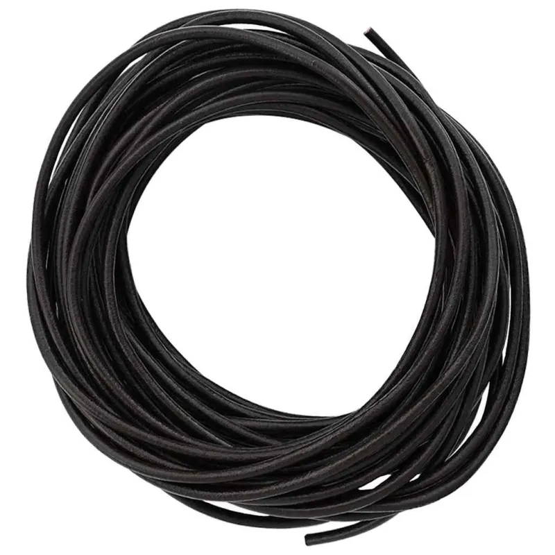 Odinė gija Tamsiai rudas Ø3 mm x 5 m Oda