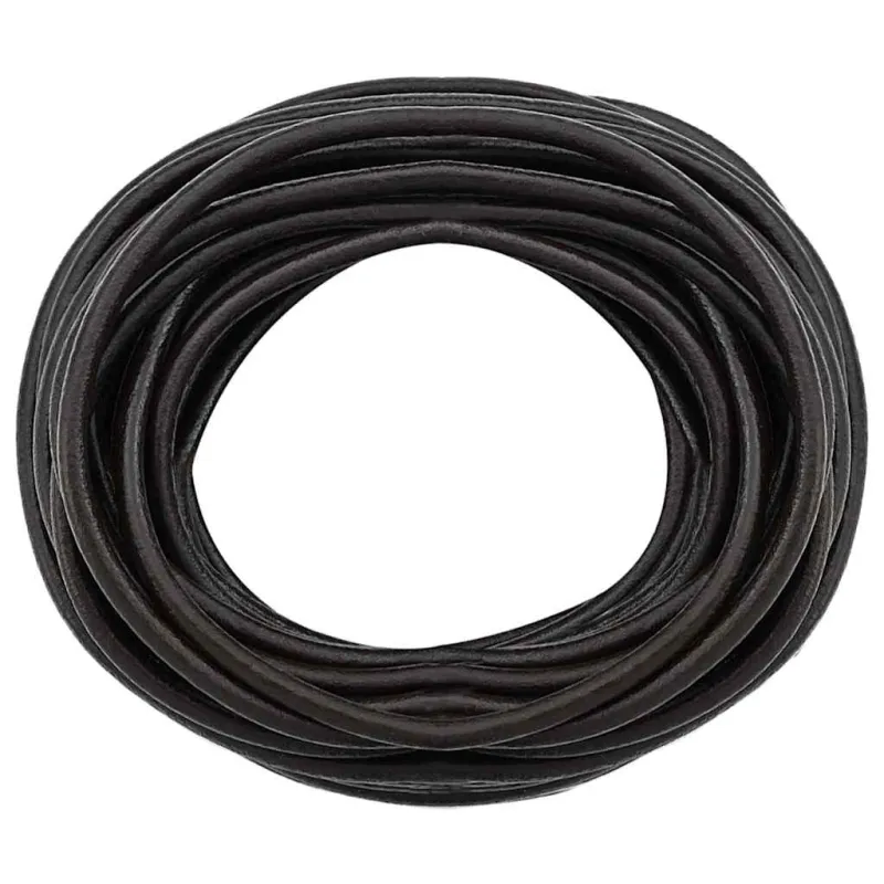Odinė gija Tamsiai rudas Ø4 mm x 10 m Oda