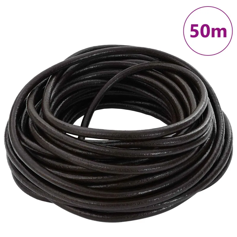 Odinė gija Tamsiai rudas Ø5 mm x 50 m Oda