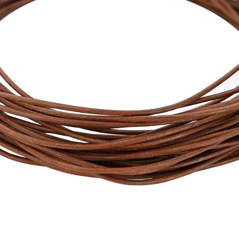 Odinė gija Šviesiai rudas Ø1 mm x 10 m Oda