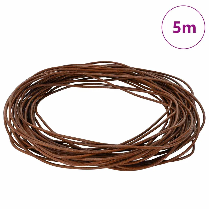 Odinė gija Šviesiai rudas Ø1,5 mm x 5 m Oda