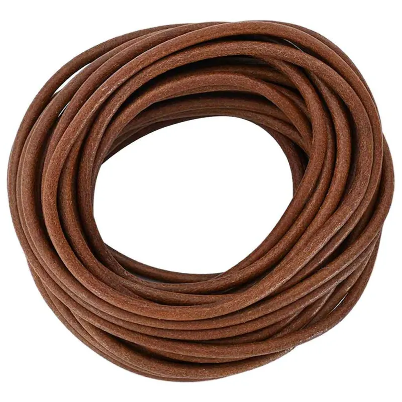Odinė gija Šviesiai rudas Ø4 mm x 50 m Oda