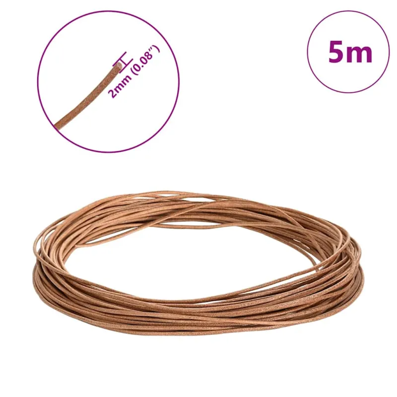 Odinė gija Ruda Ø2 mm x 5 m Oda