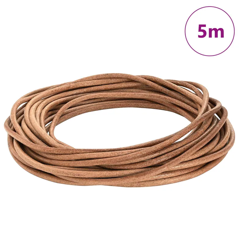 Odinė gija Ruda Ø5 mm x 5 m Oda