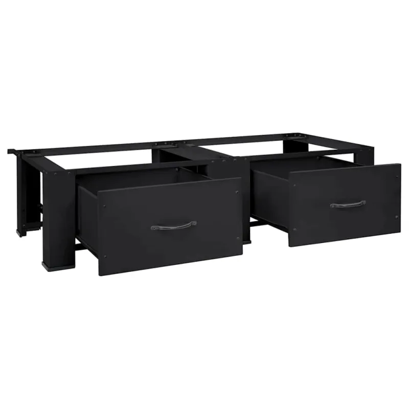 Skalbyklės pjedestalas 2 pcs Juodas 127 x 54,5 x 32,5 cm