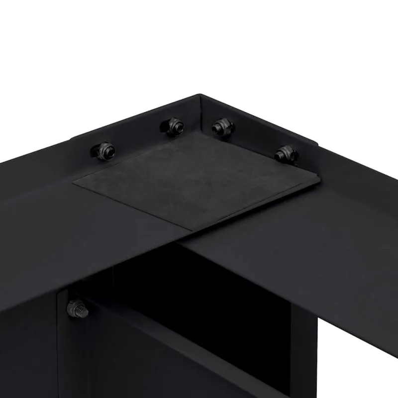 Skalbyklės pjedestalas 2 pcs Juodas 127 x 54,5 x 32,5 cm