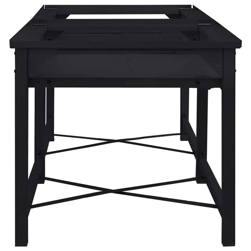 Skalbyklės pjedestalas 2 pcs Juodas 120 x 56 x 52 cm Plienas