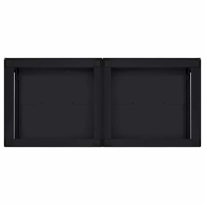 Skalbyklės pjedestalas 2 pcs Juodas 120 x 56 x 52 cm Plienas
