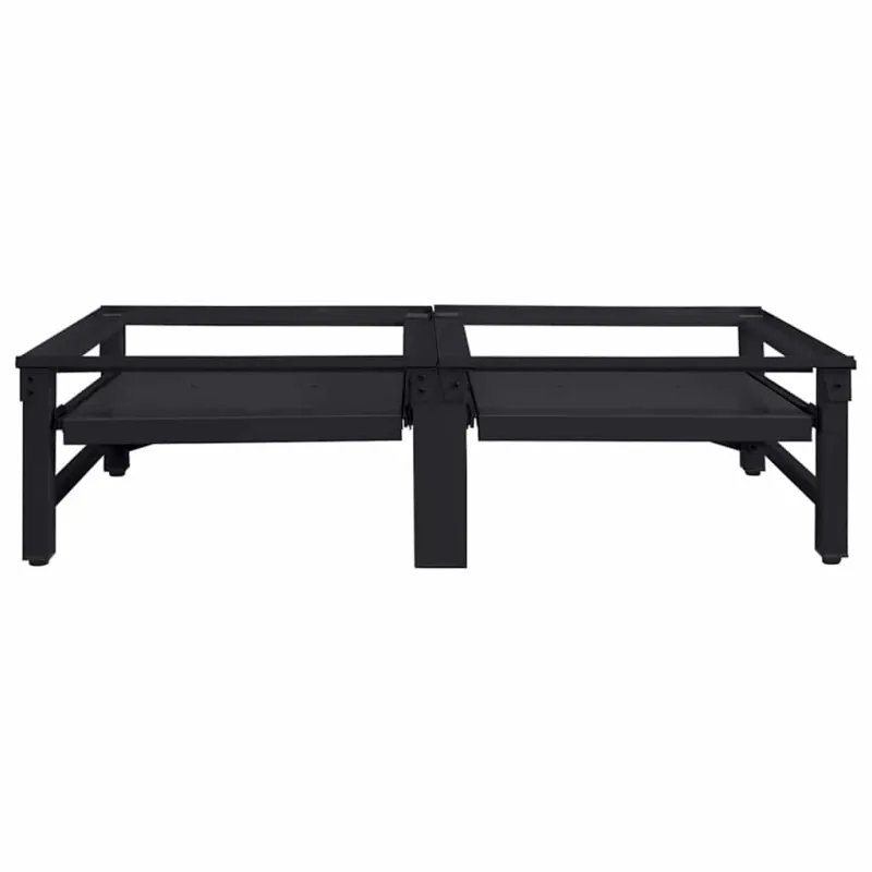 Skalbyklės pjedestalas 2 pcs Juodas 124,5 x 61,5 x 32,5 cm