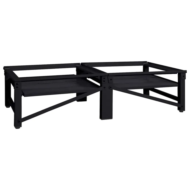 Skalbyklės pjedestalas 2 pcs Juodas 124,5 x 61,5 x 32,5 cm