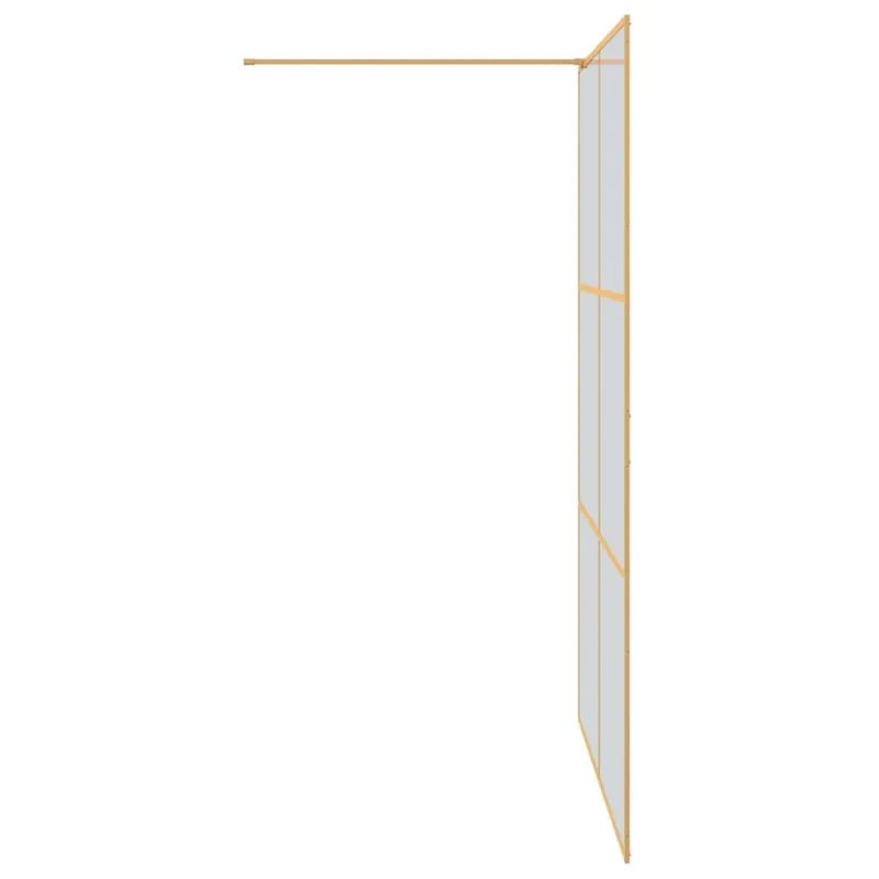 Įėjimo dušo siena Auksinė 140 x 195 cm grūdintas stiklas