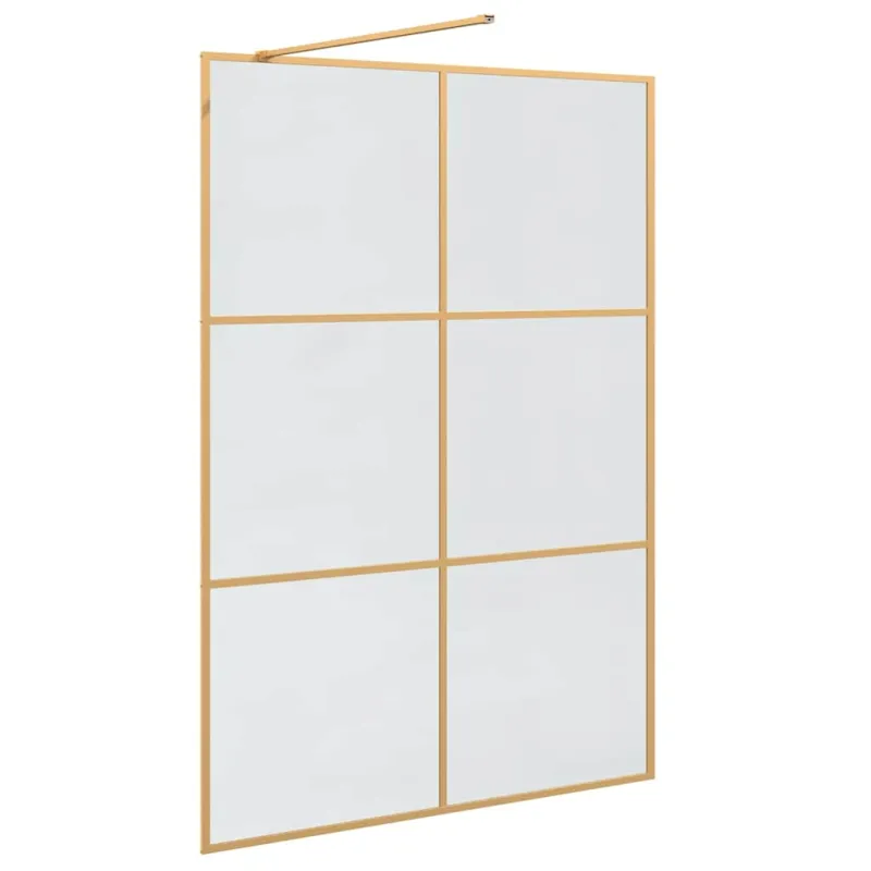 Įėjimo dušo siena Auksinė 140 x 195 cm grūdintas stiklas
