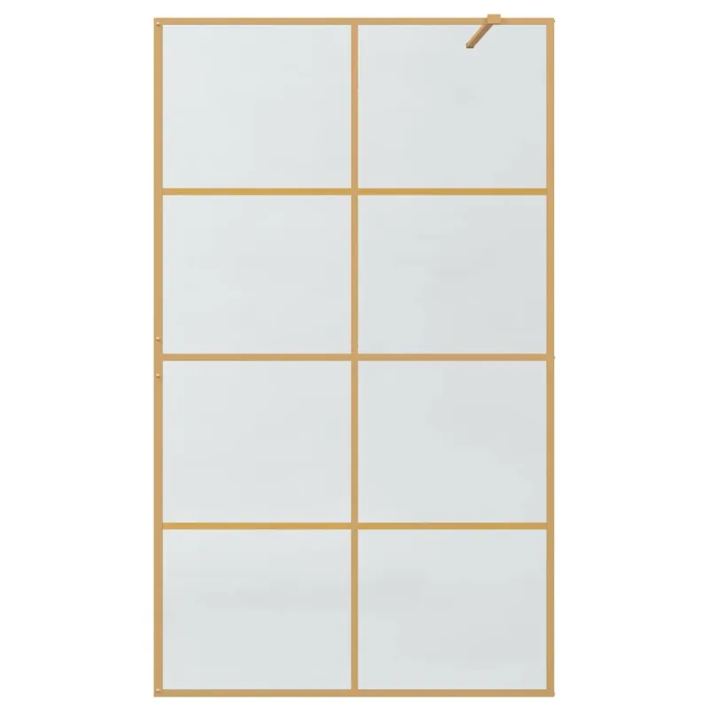 Įėjimo dušo siena Auksinė 115 x 195 cm grūdintas stiklas