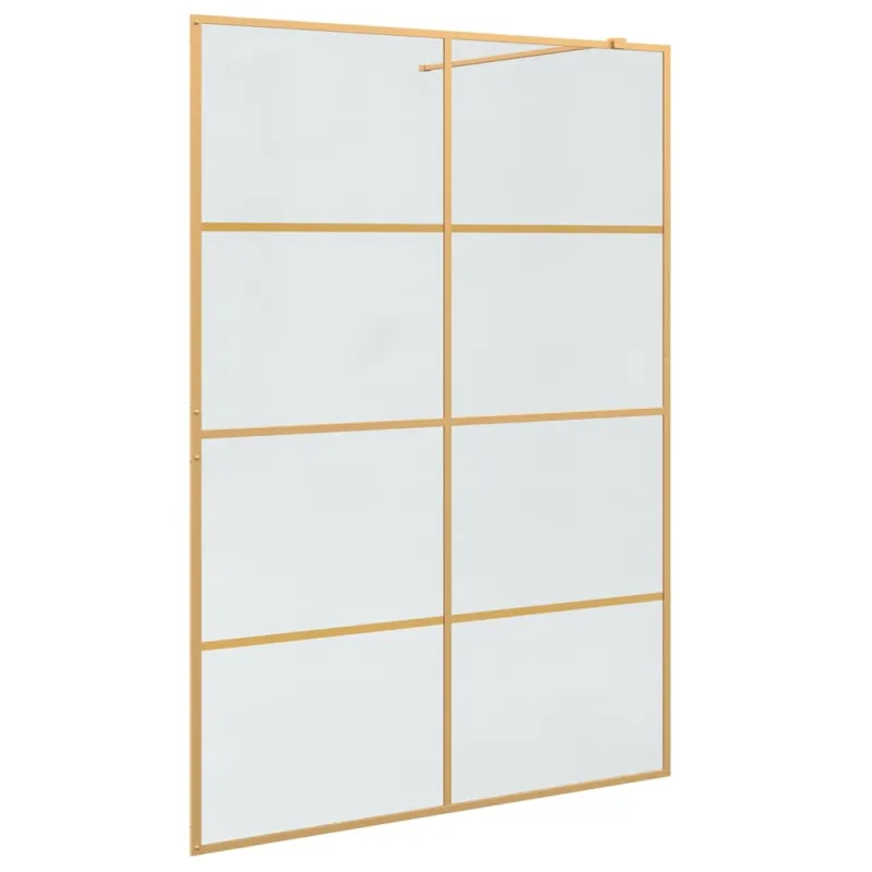 Įėjimo dušo siena Auksinė 140 x 195 cm grūdintas stiklas