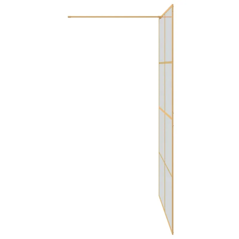 Įėjimo dušo siena Auksinė 140 x 195 cm grūdintas stiklas