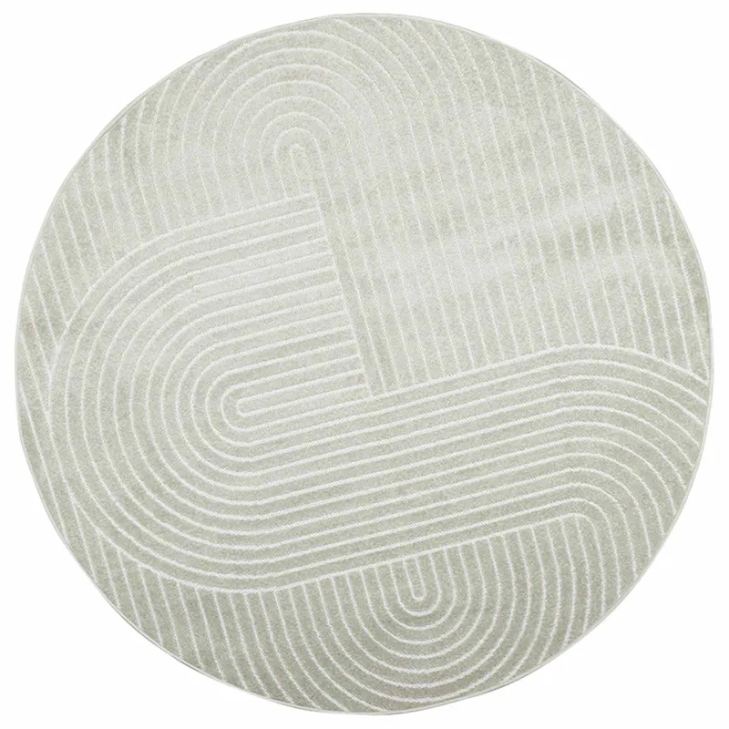 Zoninės kiliminės dangos PALMERAS Žalia Ø 160 CM Poliesteris
