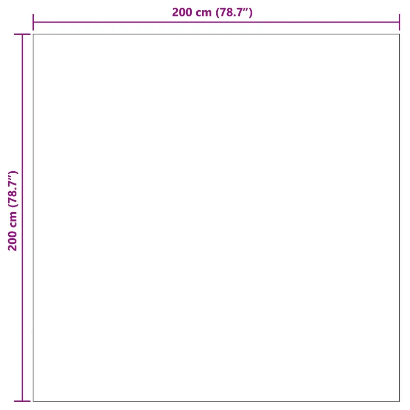 Zoninės kiliminės dangos PALMERAS Žalia 200 x 200 cm
