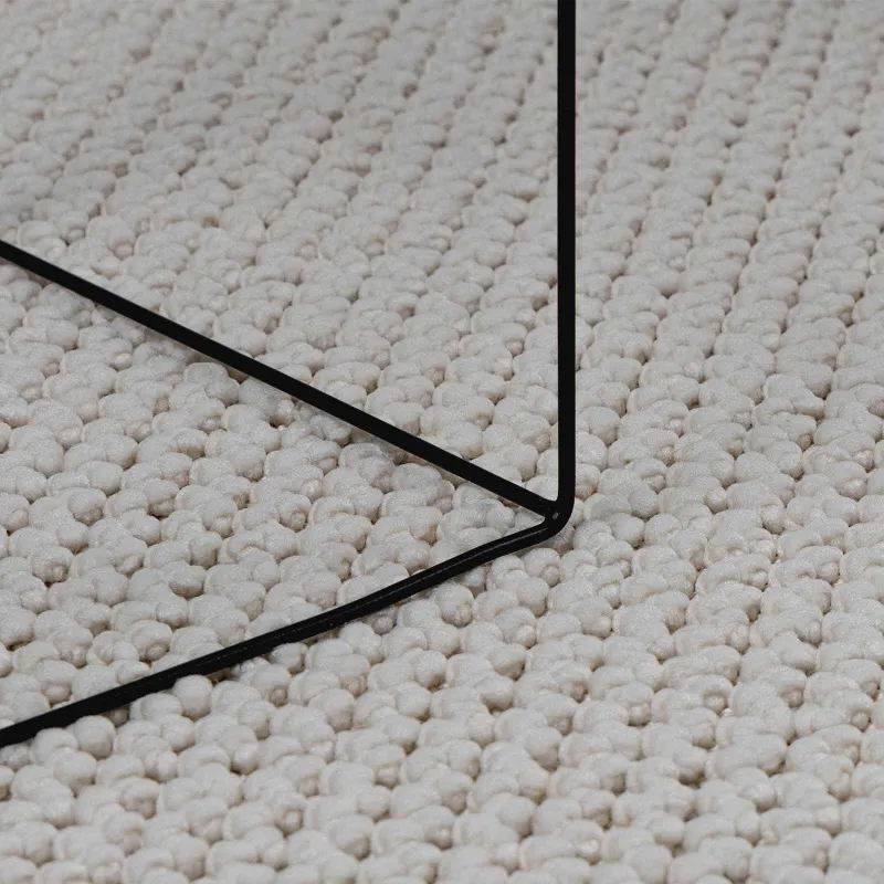 Zoninės kiliminės dangos LUGO Kreminė 200 x 200 cm Poliesteris