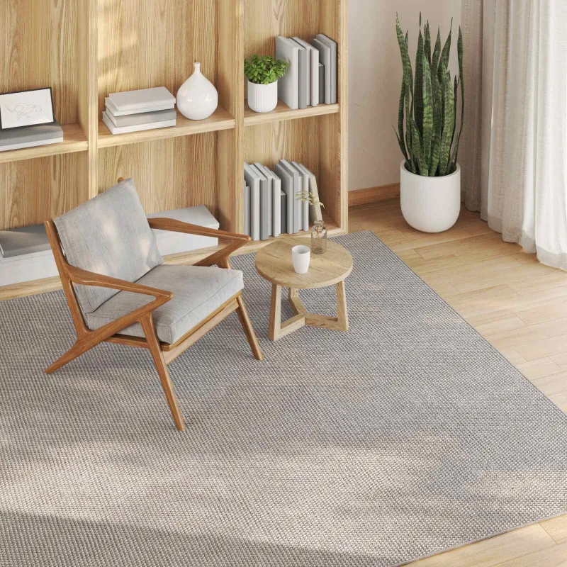 Zoninės kiliminės dangos LUGO Kremas ir Taupe 120 x 120 cm