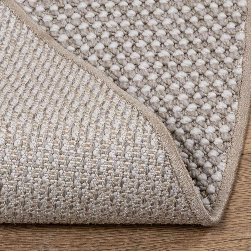 Zoninės kiliminės dangos LUGO Kremas ir Taupe Ø 160 CM