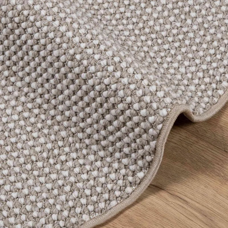 Zoninės kiliminės dangos LUGO Kremas ir Taupe Ø 160 CM
