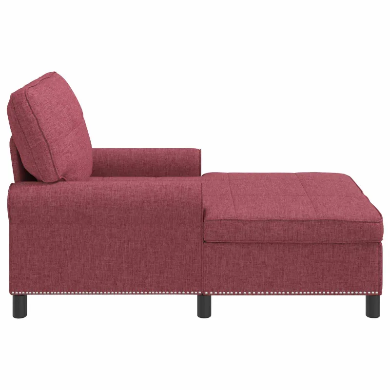 Gultas su pagalve Vyno raudona 91 x 157 x 91 cm audinys