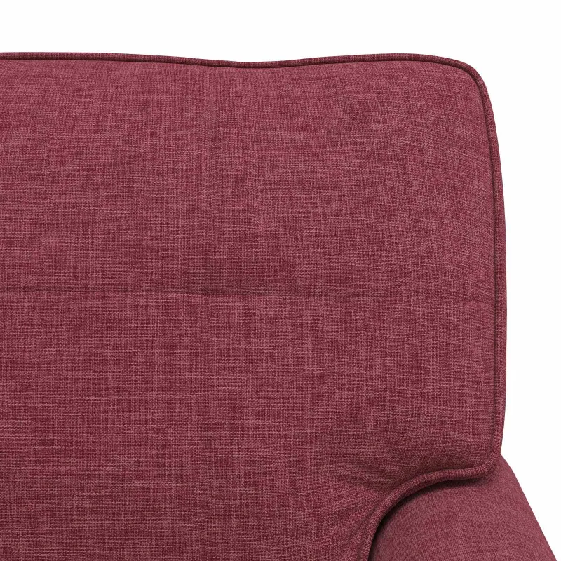 Gultas su pagalve Vyno raudona 91 x 157 x 91 cm audinys