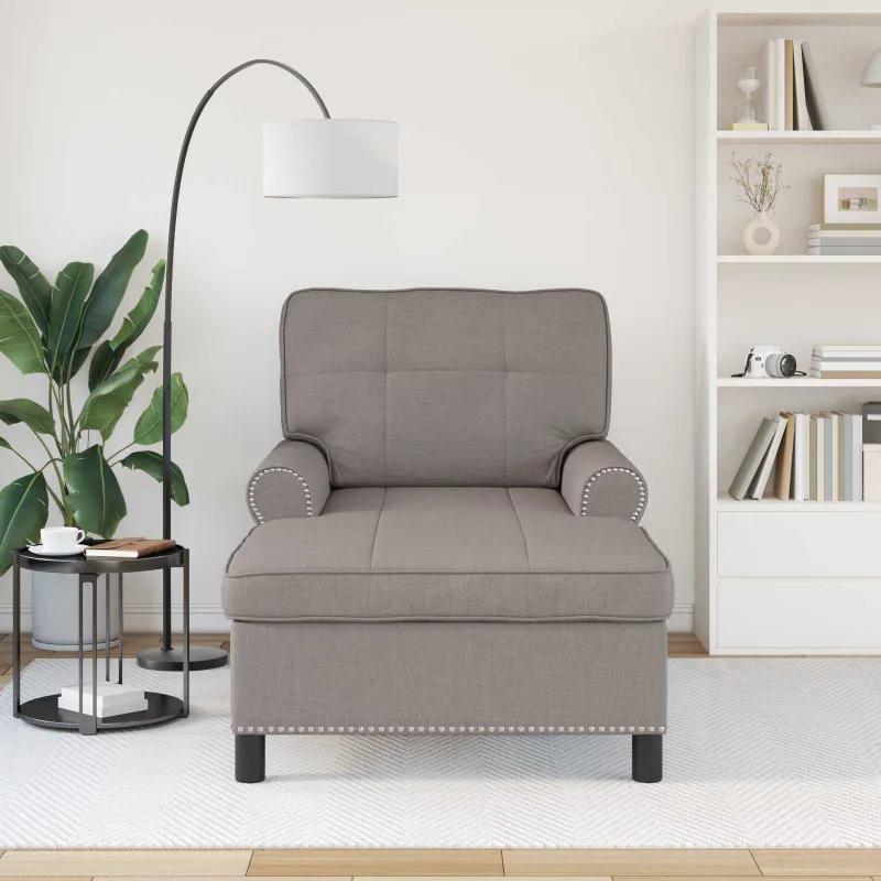 Gultas su pagalve Tortora 91 x 157 x 91 cm audinys