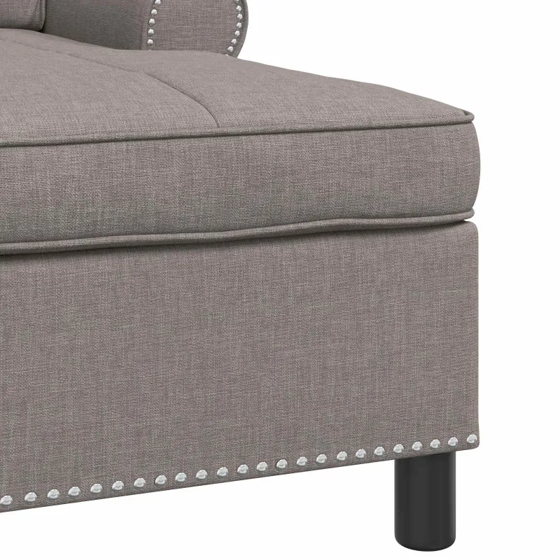 Gultas su pagalve Tortora 91 x 157 x 91 cm audinys