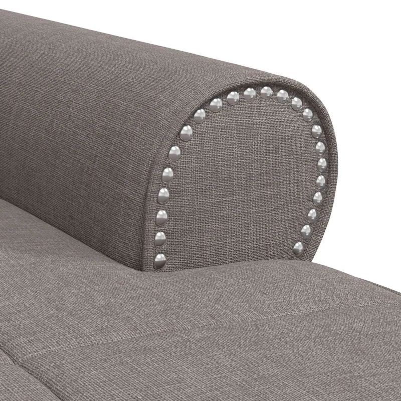 Gultas su pagalve Tortora 91 x 157 x 91 cm audinys