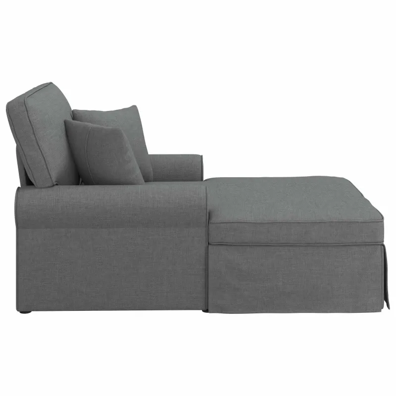 Faina su sijonu su pagalve 3 pcs Tamsiai pilka audinys