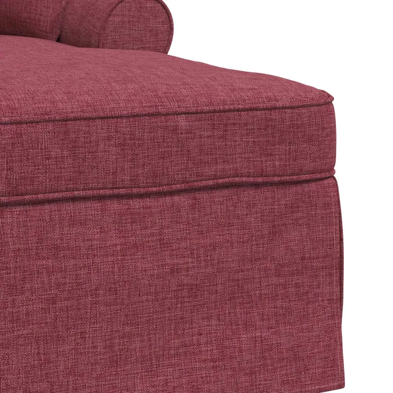 Faina su sijonu su pagalve 3 pcs Vyno raudona audinys