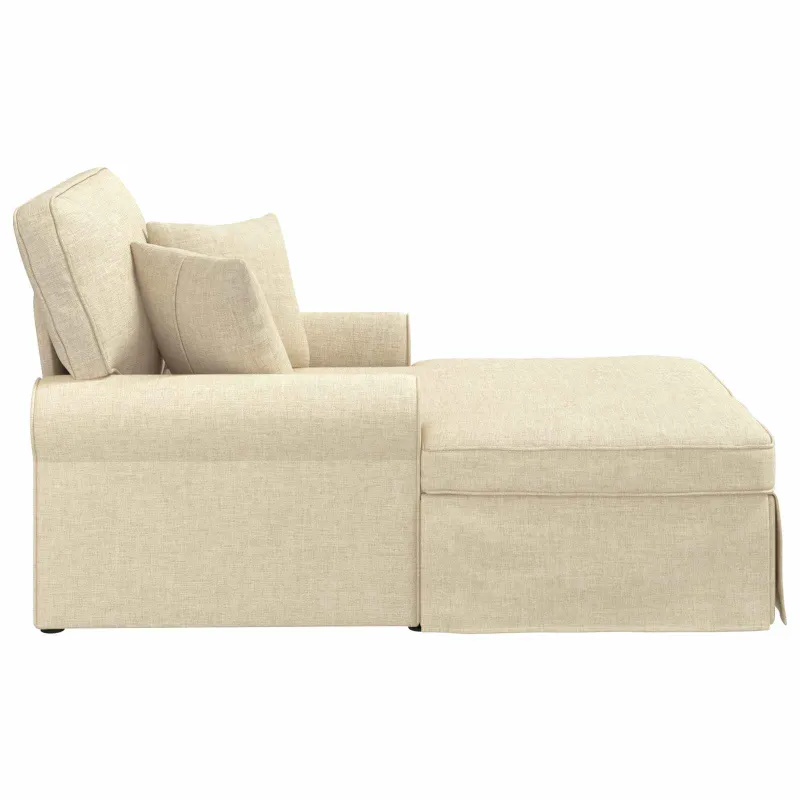Faina su sijonu su pagalve su pagalve 3 pcs Kreminė audinys