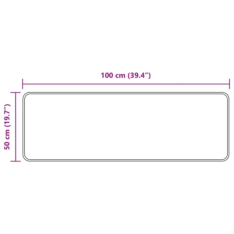Kilimėlis MARSA Kreminė 50 x 100 cm Poliesteris ir PVC