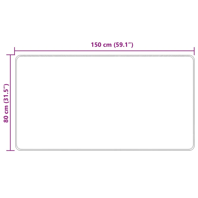 Kilimėlis MARSA Kreminė 80 x 150 cm Poliesteris ir PVC