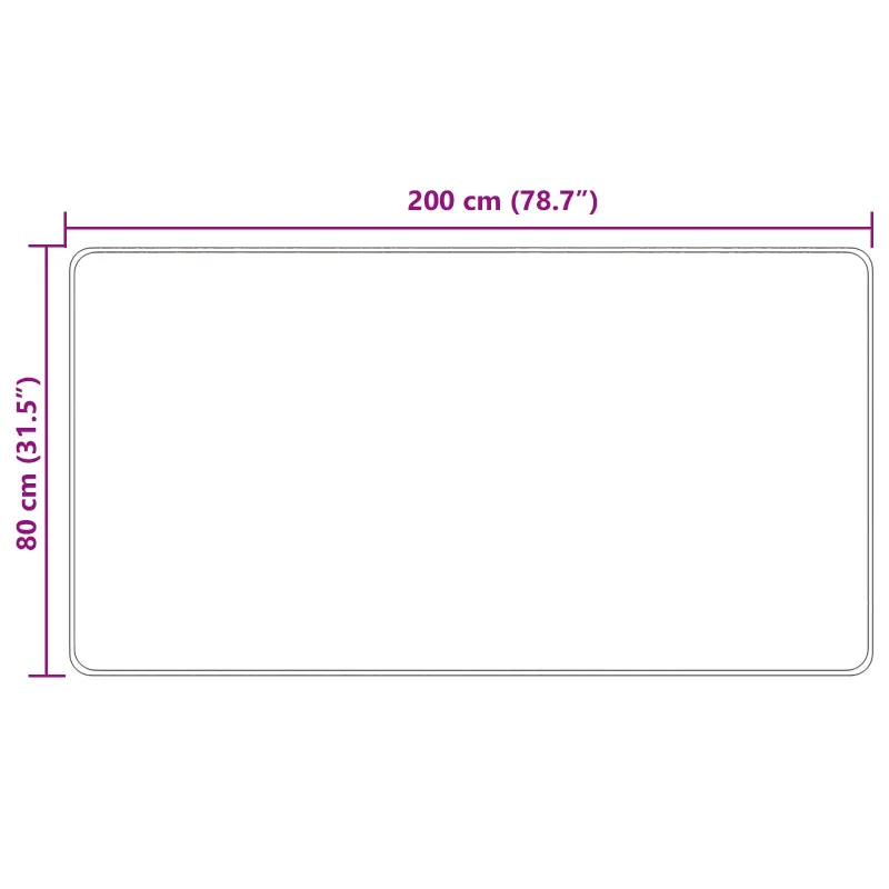 Kilimėlis MARSA Kreminė 80 x 200 cm Poliesteris ir PVC