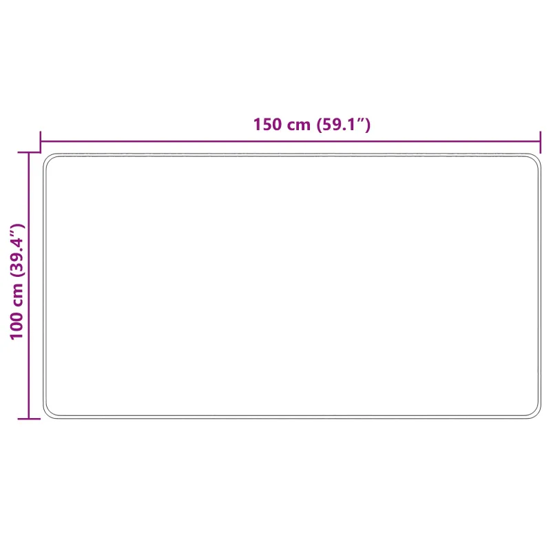 Kilimėlis MARSA Kreminė 100 x 150 cm Poliesteris ir PVC